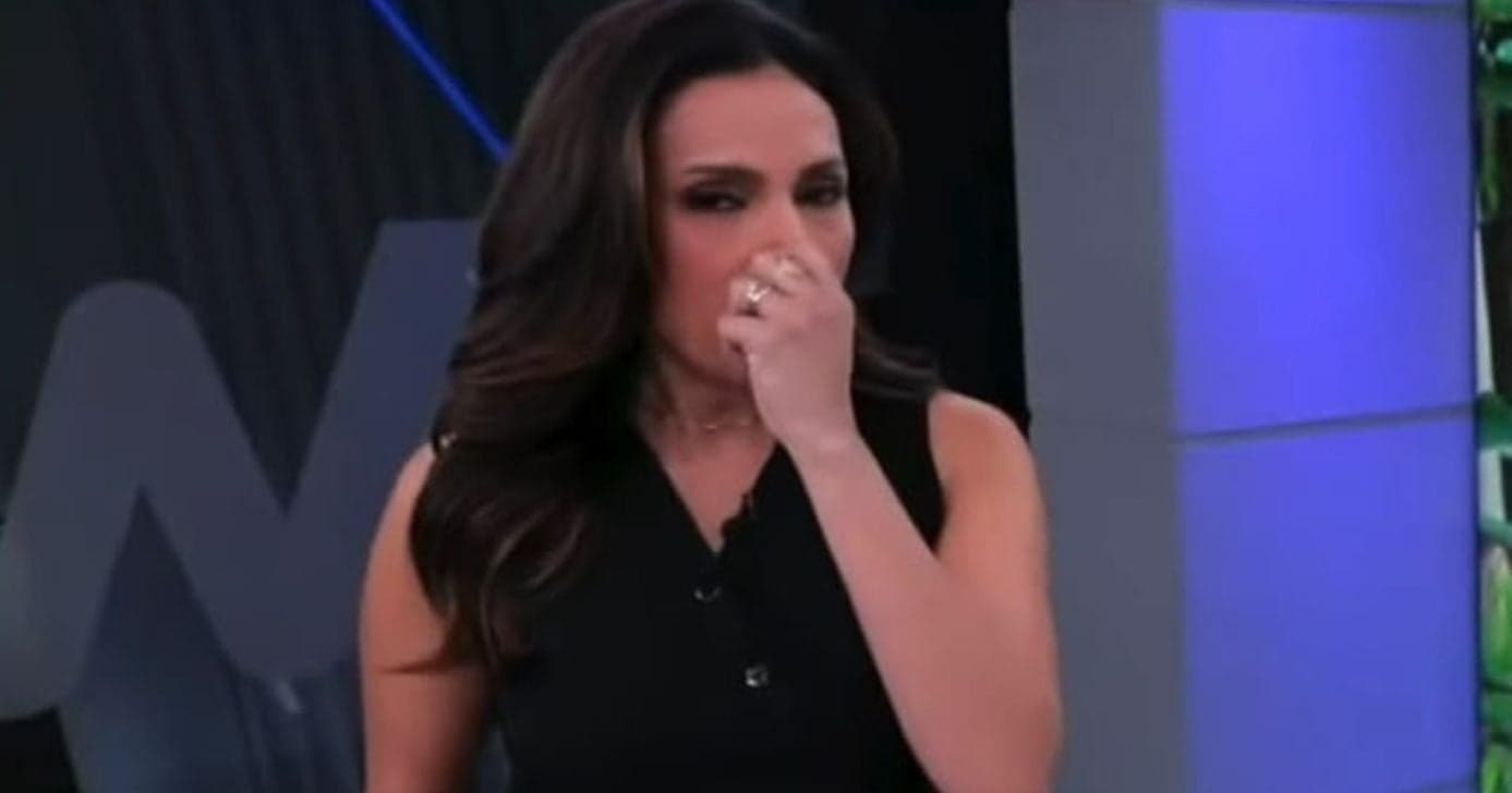 Márcia Dantas foi aos prantos ao vivo na Jovem Pan após briga com diretor (Foto: Reprodução/ Internet)