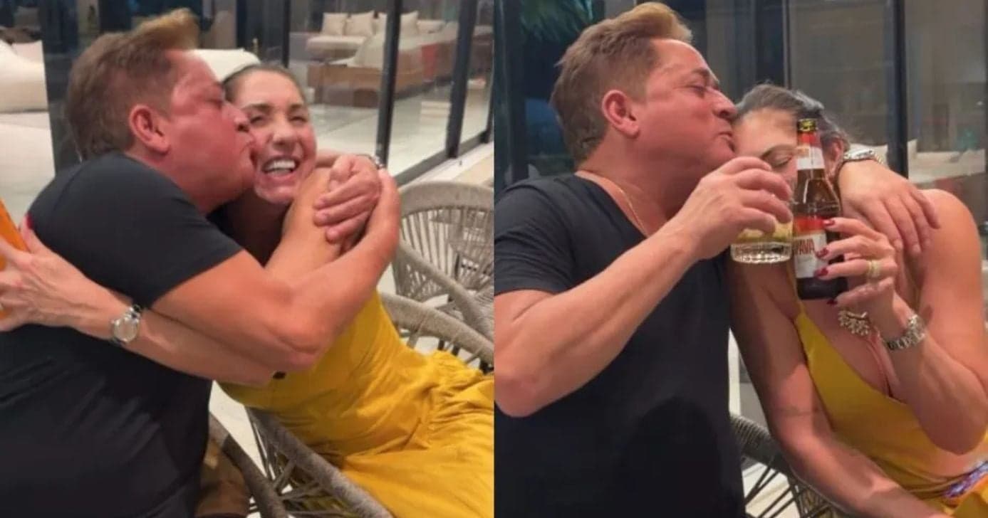 Poliana Rocha mostra Leonardo com Margareth Serrão, mãe de Virginia (Foto: Reprodução/ Instagram)