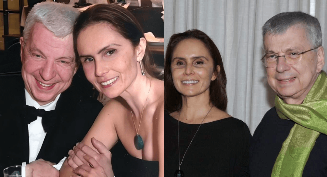 O jornalista ao lado da companheira, Mônica Morel (Fotos: Reprodução / Instagram)
