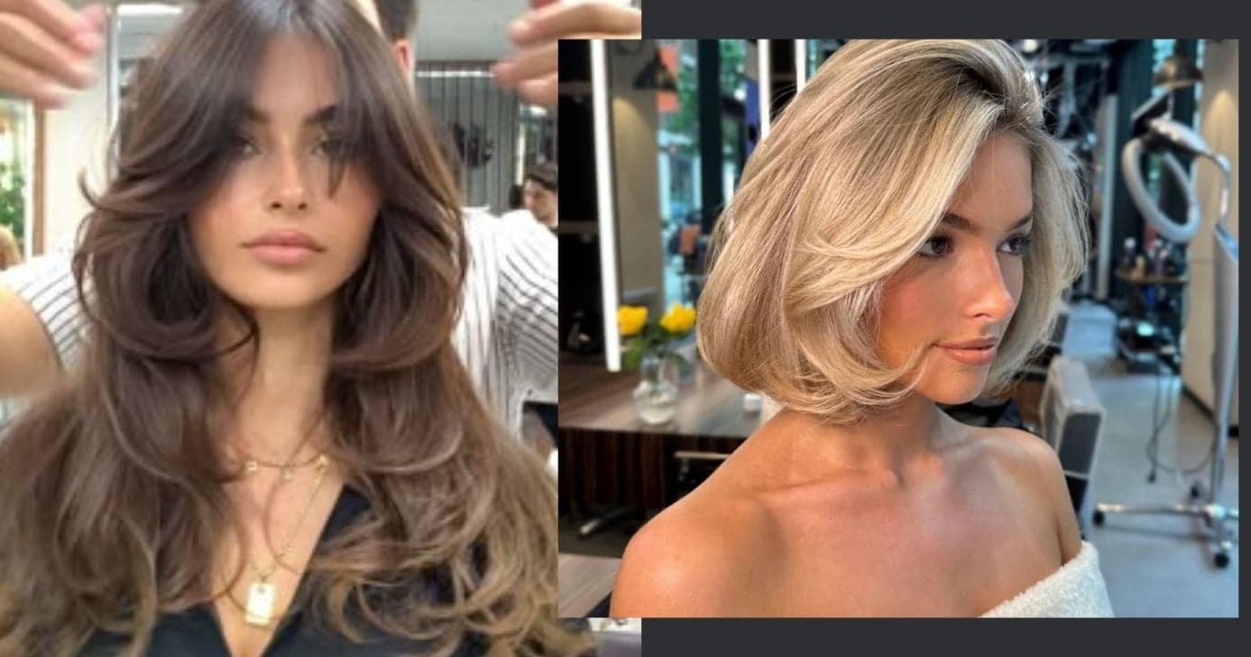 Corte Old Money tem como principal característica as ondas longas (Foto Reprodução/Montagem/TV Foco/Pinterest)