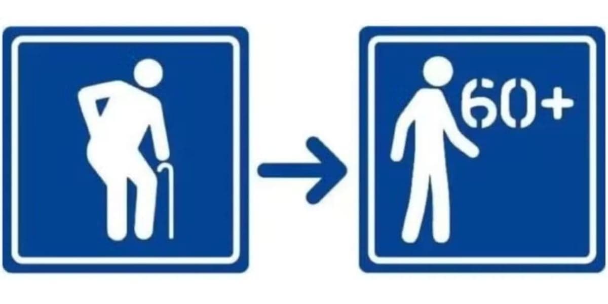 Mudança nas placas de vagas em estacionamento aos idosos (Reprodução: Divulgação) Mudança nas placas de vagas em estacionamento aos idosos (Reprodução: Divulgação)