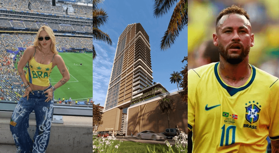 Virginia e Neymar terão apartamentos vizinhos em prédio em Itapema (Fotos: Reprodução / Instagram)

