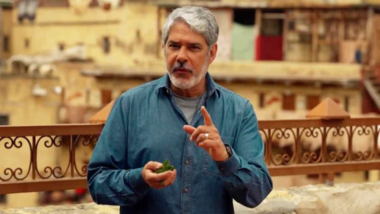 Jornalista durante viagem pelo Marrocos (Foto: Reprodução/ Globo Repórter)