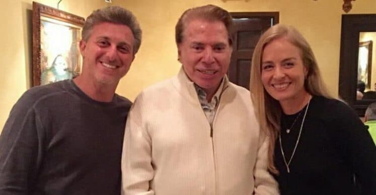 Em férias nos Estados Unidos, Angélica e Luciano Huck postam foto ao lado de Silvio Santos