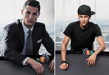 Cristiano Ronaldo entra para a equipe do "PokerStars" e atuará ao lado de Neymar