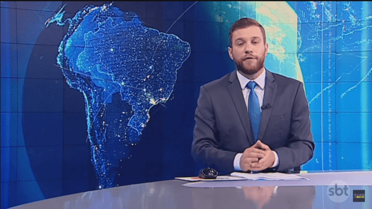 "SBT Notícias" enfrenta problemas técnicos e jornalista fica nervoso ao vivo