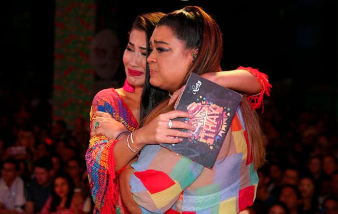 Preta Gil chora com Thaynara (Foto: Reprodução) Preta Gil chora com Thaynara (Foto: Reprodução)