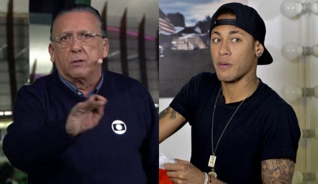 Galvão Bueno e Neymar (Foto: Reprodução) Galvão Bueno e Neymar (Foto: Reprodução)