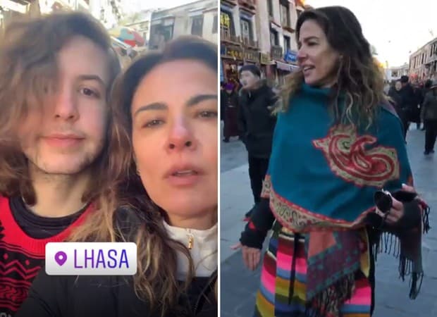 Luciana Gimenez e seu filho Lucas Jagger em passeio na Ásia (Foto: Reprodução/Instagram) Luciana Gimenez e seu filho Lucas Jagger em passeio na Ásia (Foto: Reprodução/Instagram)