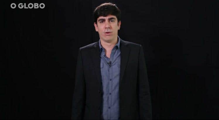 Marcelo Adnet imitando Bolsonaro em paródia do O Globo (Foto: Reprodução) Marcelo Adnet imitando Bolsonaro em paródia do O Globo (Foto: Reprodução)