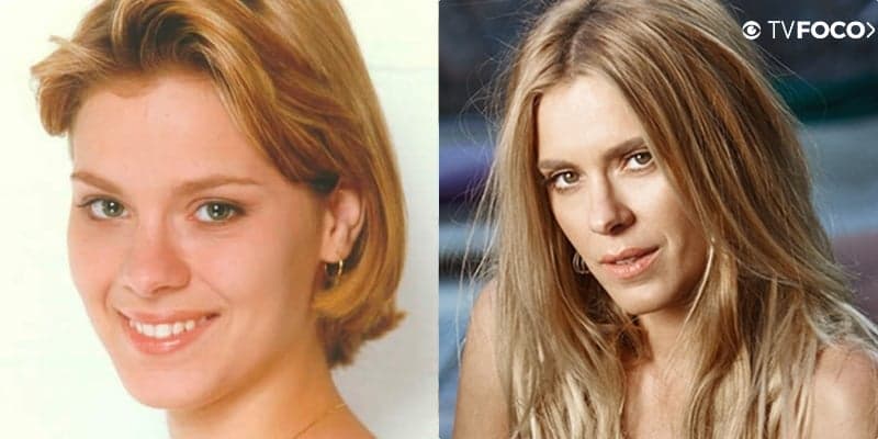A atriz Carolina Dieckmann em seu antes e depois da novela Por Amor A atriz Carolina Dieckmann em seu antes e depois da novela Por Amor