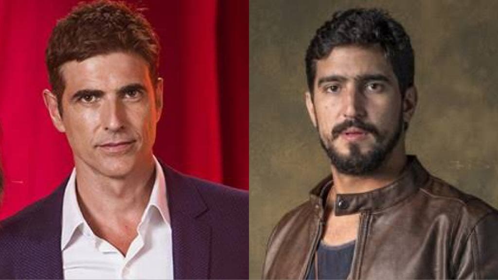 Régis da novela A Dona do Pedaço e Jamil de Órfãos da Terra (Montagem TV Foco) Régis da novela A Dona do Pedaço e Jamil de Órfãos da Terra (Montagem TV Foco)
