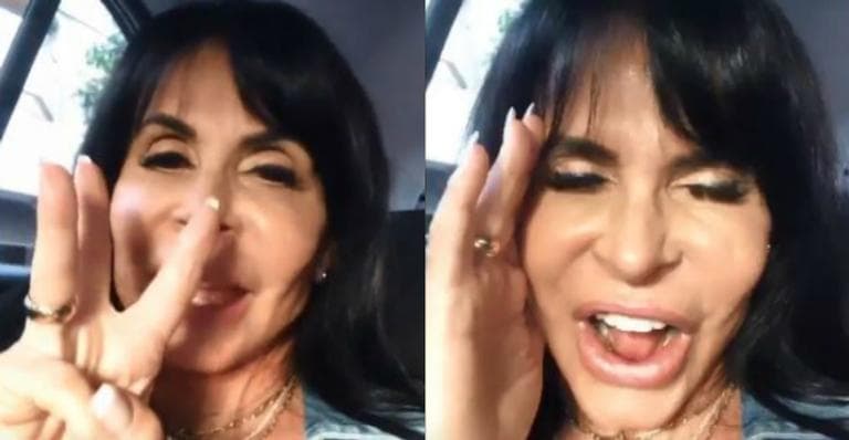 Gretchen comemorou a gravidez da mulher de seu filho Thammy Miranda (Foto: Reprodução/ Instagram) Gretchen comemorou a gravidez da mulher de seu filho Thammy Miranda (Foto: Reprodução/ Instagram)
