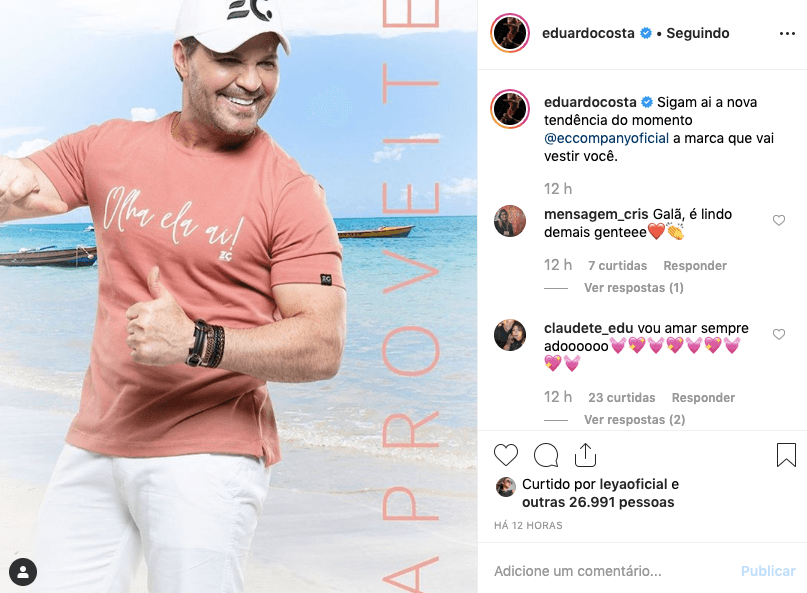 Cantor lança em breve sua grife de roupas. Foto: Reprodução/Instagram Cantor lança em breve sua grife de roupas. Foto: Reprodução/Instagram