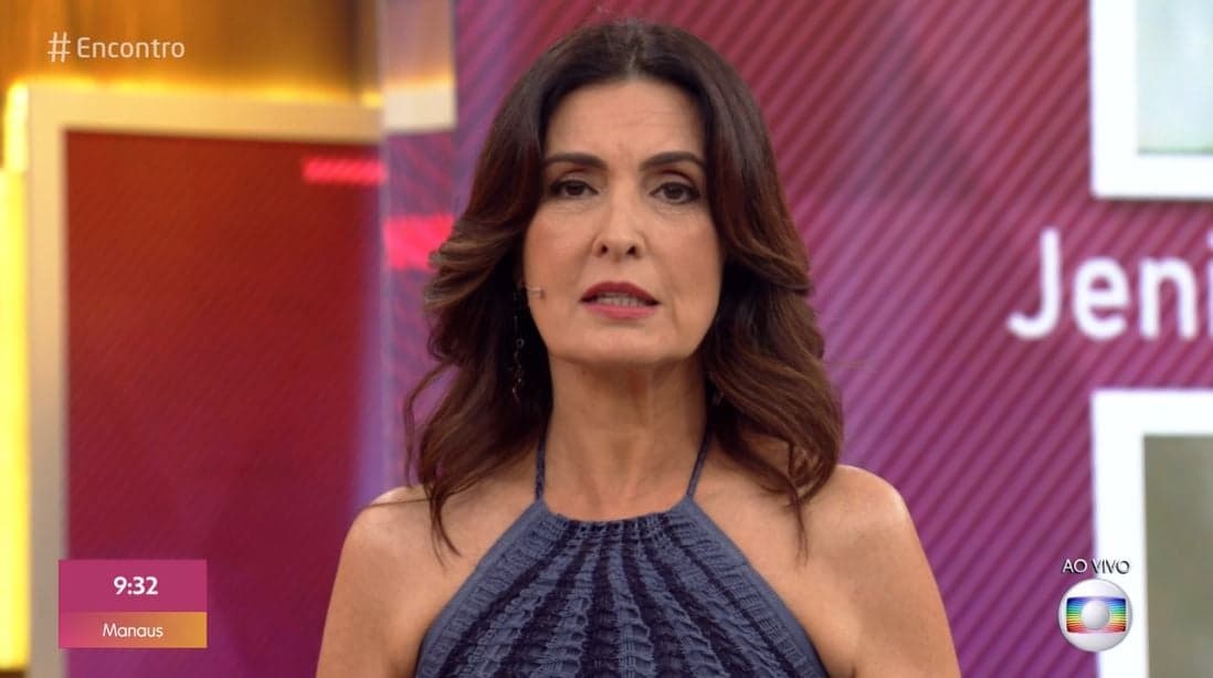A apresentadora do Encontro com Fátima Bernardes da Globo foi pega de surpresa na manhã desta segunda-feira (Foto: reprodução) A apresentadora do Encontro com Fátima Bernardes da Globo foi pega de surpresa na manhã desta segunda-feira (Foto: reprodução)