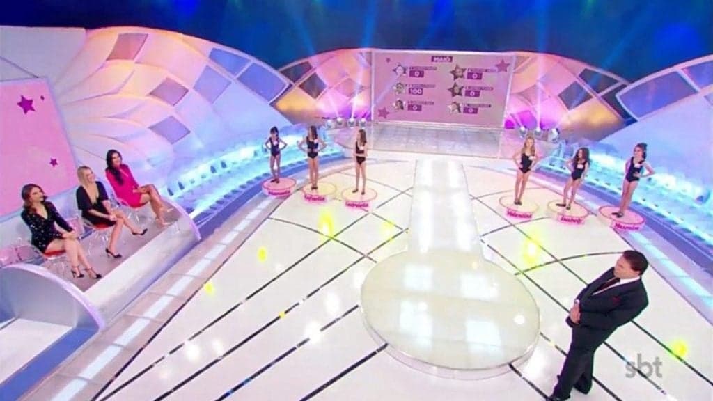 Concurso de Miss infantil no Silvio Santos gera polêmica (Foto: Reprodução) Concurso de Miss infantil no Silvio Santos gera polêmica (Foto: Reprodução)
