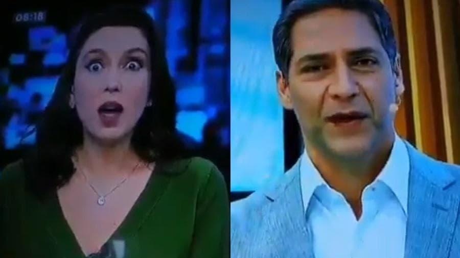 Marina Machado e Lacombe protagonizam climão ao vivo. Foto: Reprodução Marina Machado e Lacombe protagonizam climão ao vivo. Foto: Reprodução