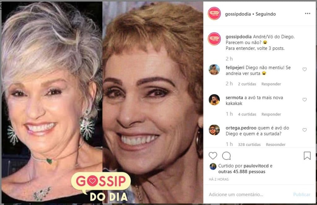 Andréa de Nóbrega de A Fazenda 11 tem foto reveladora vazada e pode ser a avó biológica de Diego Grossi