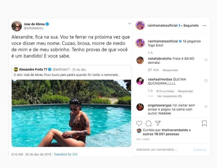 Zé de Abreu; Alexandre frota Zé de Abreu; Alexandre frota