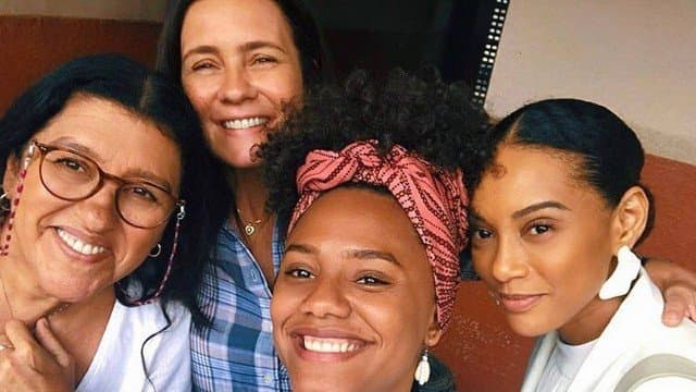 Taís Araujo, Regina Casé, Adriana Esteves e Jéssica Ellen, da Globo Taís Araujo, Regina Casé, Adriana Esteves e Jéssica Ellen, da Globo