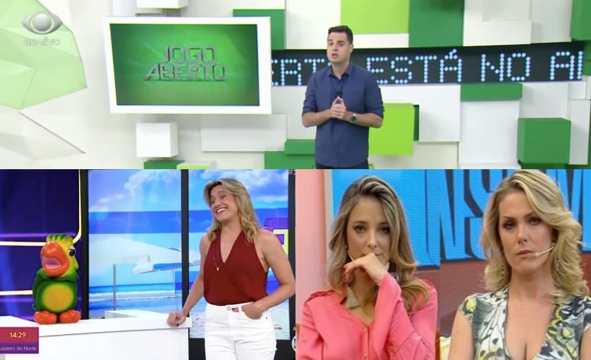 audiências Se Joga, da Globo, Hoje em Dia, da Record, e Jogo Aberto, da Band. Foto: Reprodução audiências Se Joga, da Globo, Hoje em Dia, da Record, e Jogo Aberto, da Band. Foto: Reprodução