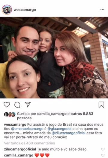 Zilu Camargo demonstrou seu amor por Wesley Camargo, que vive em guerra com o pai Luciano (Foto reprodução) Zilu Camargo demonstrou seu amor por Wesley Camargo, que vive em guerra com o pai Luciano (Foto reprodução)