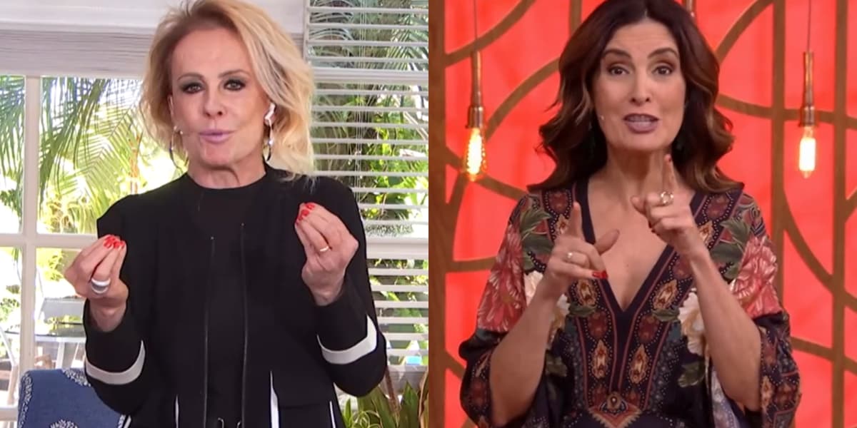 Ana Maria Braga e Fátima Bernardes durante o Encontro; com quadro de receitas, loira tem anúncios mais caros na Globo (Foto: Reprodução/Globo) Ana Maria Braga e Fátima Bernardes durante o Encontro; com quadro de receitas, loira tem anúncios mais caros na Globo (Foto: Reprodução/Globo)