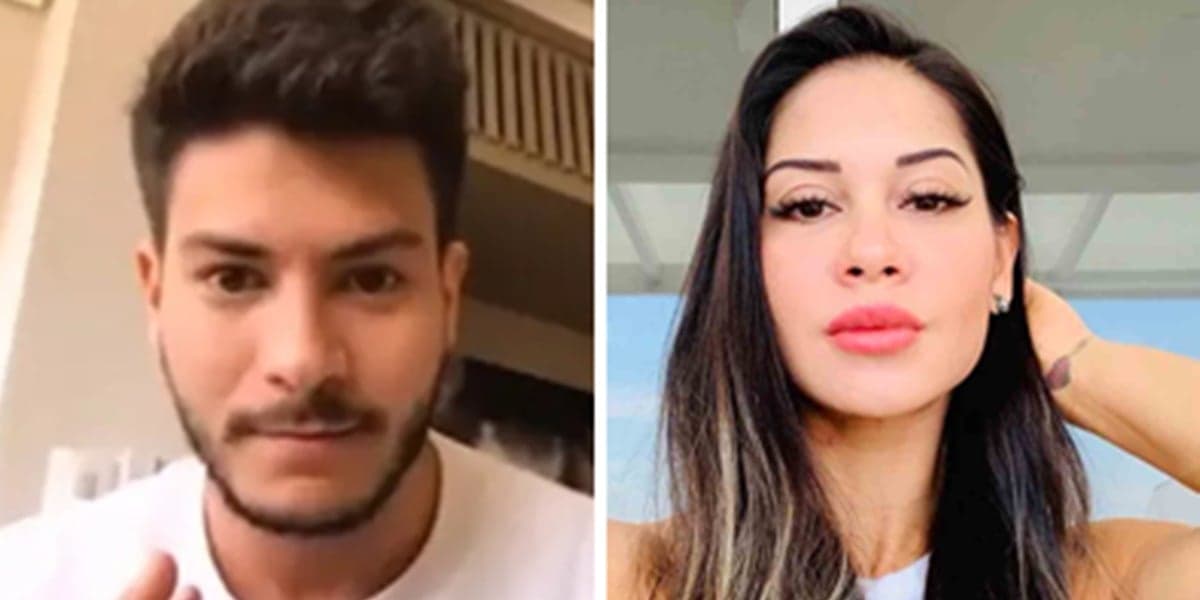 Arthur Aguiar e Mayra Cardi tiveram uma polêmica separação (Foto: Montagem/TV Foco) Arthur Aguiar e Mayra Cardi tiveram uma polêmica separação (Foto: Montagem/TV Foco)