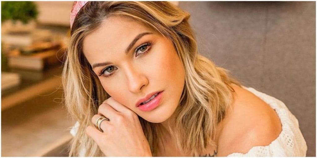Jornalista diz que Andressa Suita barrou entrada de mulher em camarim de Gusttavo
