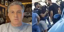 Luciano Hulk é envolvido em acidente, motociclista é arremessado longe e atitude após batida deixa público indignado