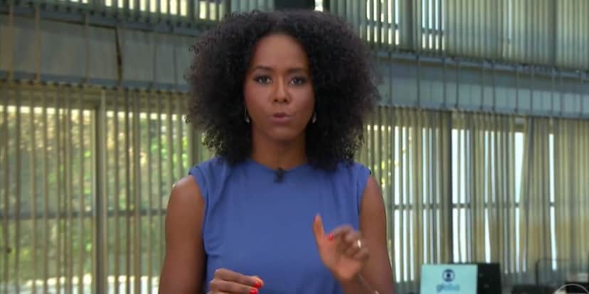 Maju Coutinho no Jornal Hoje (Foto: Reprodução/Globo) Maju Coutinho no Jornal Hoje (Foto: Reprodução/Globo)