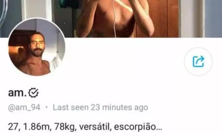 Perfil de Alexandre Mortágua no OnlyFans chama atenção pela descrição (Reprodução/ OnlyFans) Perfil de Alexandre Mortágua no OnlyFans chama atenção pela descrição (Reprodução/ OnlyFans)
