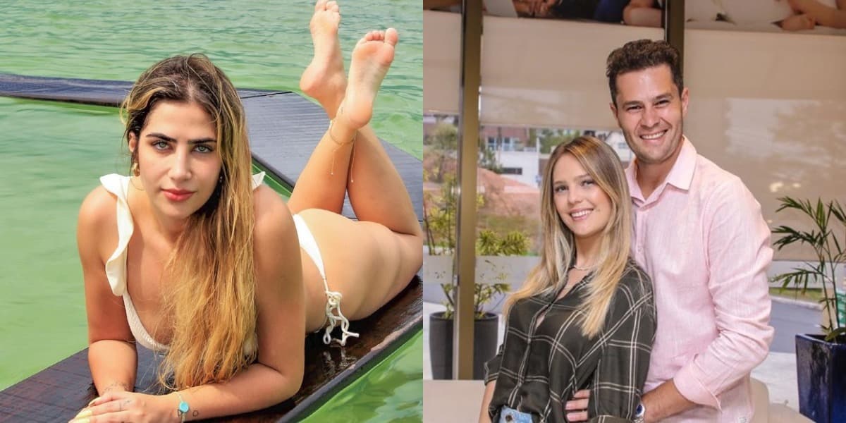 Jéssica Costa, filha de Leonardo e Thais Gebelein, ao lado do marido Pedro Leonardo Jéssica Costa, filha de Leonardo e Thais Gebelein, ao lado do marido Pedro Leonardo