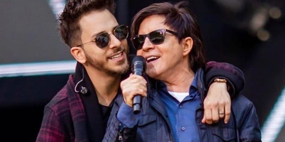 Junior Lima e Xororó (Reprodução) Junior Lima e Xororó (Reprodução)