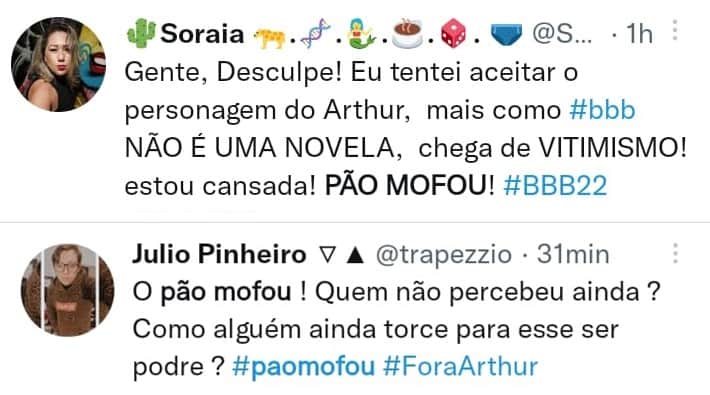 Arthur Aguiar tem sido detonado na web (Foto: montagem twitter) Arthur Aguiar tem sido detonado na web (Foto: montagem twitter)