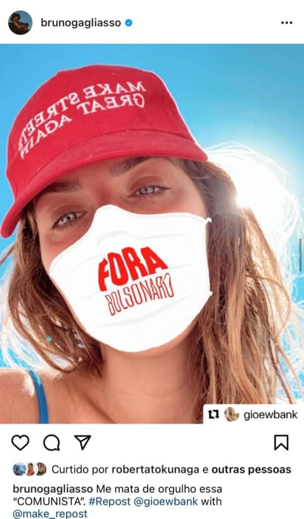 De acordo com Bruno Gagliasso, ele sente orgulho de Giovanna Ewbank (Reprodução) De acordo com Bruno Gagliasso, ele sente orgulho de Giovanna Ewbank (Reprodução)