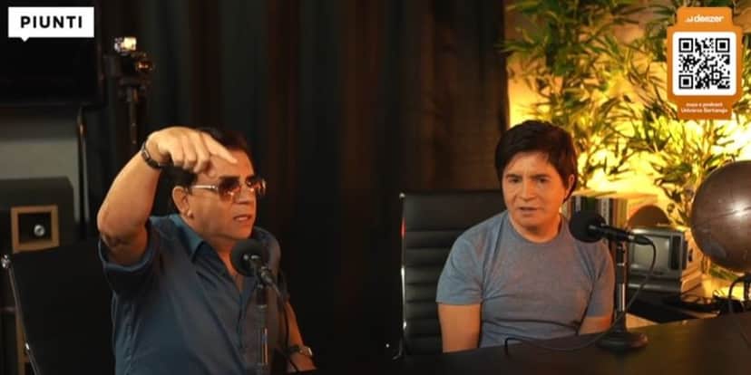 Chitãozinho e Xororó no canal de André Piunti (Foto: Reprodução/YouTube) Chitãozinho e Xororó no canal de André Piunti (Foto: Reprodução/YouTube)