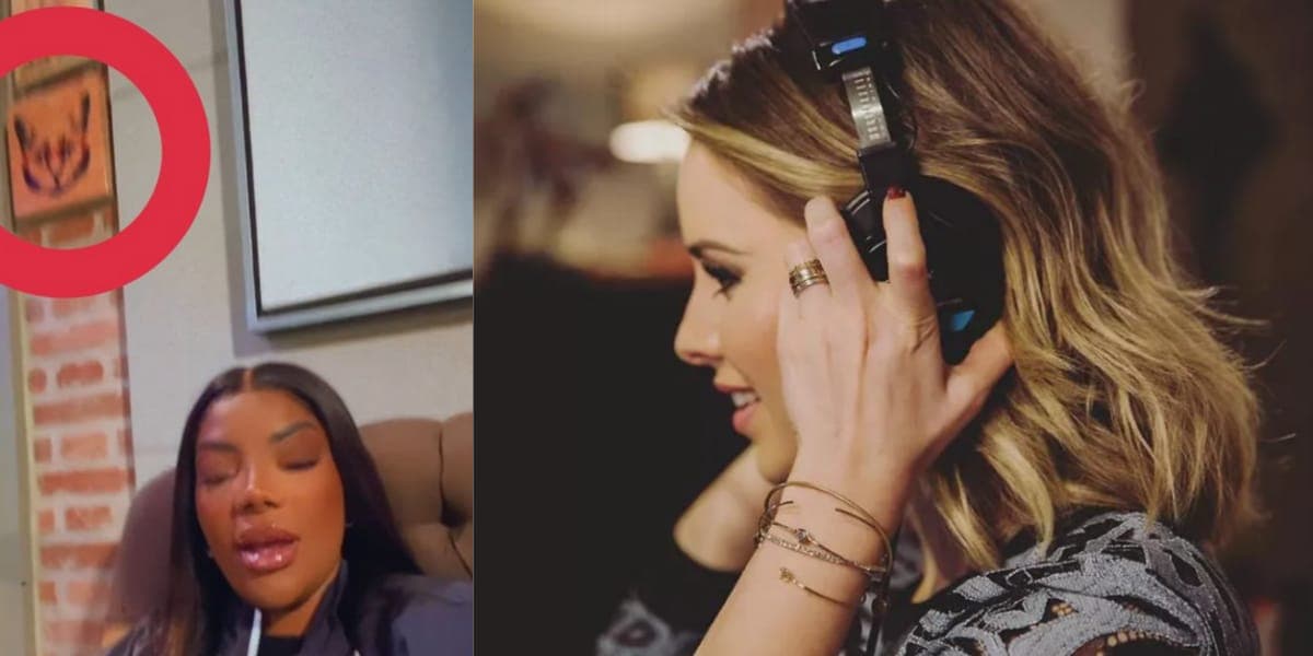Ludmilla posta foto nos estúdios da Sandy (Reprodução: Montagem TV Foco) Ludmilla posta foto nos estúdios da Sandy (Reprodução: Montagem TV Foco)
