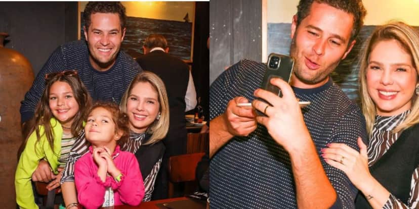 Pedro Leonardo reúne as duas filhas em foto rara; Confira Pedro Leonardo reúne as duas filhas em foto rara; Confira