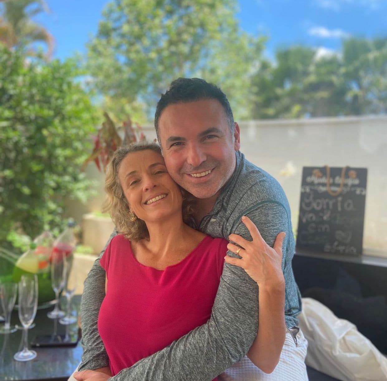 Reinaldo Gottino com sua esposa (Reprodução) Reinaldo Gottino com sua esposa (Reprodução)