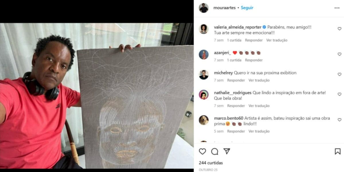 Agostinho Paulo Moura é casado com Maju Coutinho (Foto: Reprodução/Instagram) Agostinho Paulo Moura é casado com Maju Coutinho (Foto: Reprodução/Instagram)
