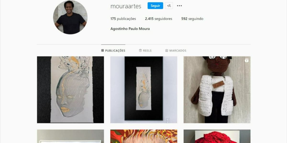 Marido de Maju é um grande pintor de quadros (Foto: Reprodução/Instagram) Marido de Maju é um grande pintor de quadros (Foto: Reprodução/Instagram)
