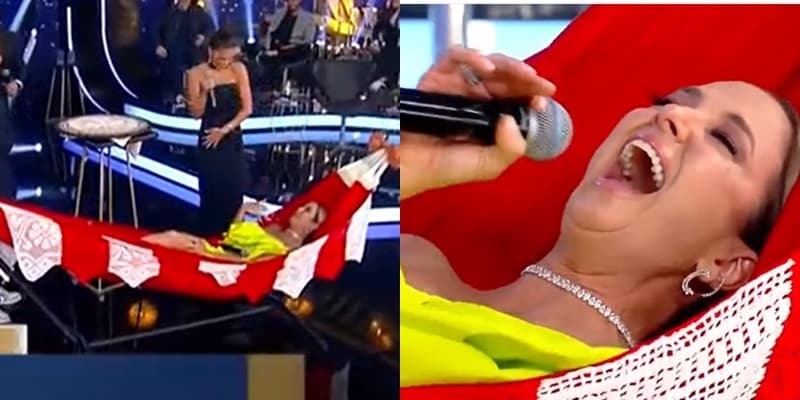 Ticiane Pinheiro teve um ataque de riso com os movimentos da rede que Edu Ribeiro deu para César Filho Ticiane Pinheiro teve um ataque de riso com os movimentos da rede que Edu Ribeiro deu para César Filho