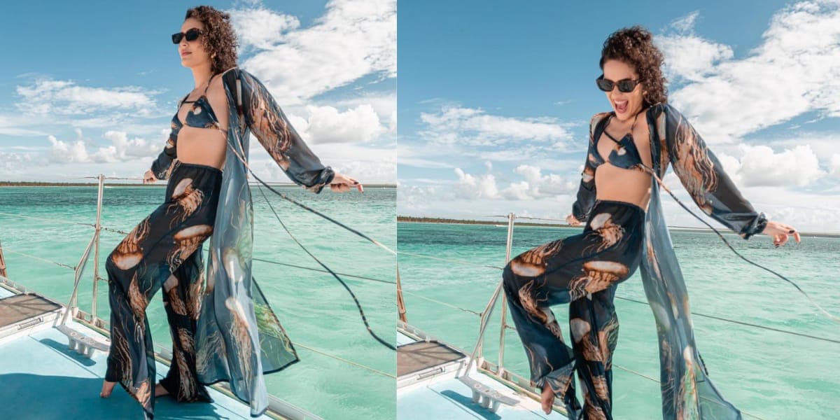 Ela sempre escolhe os look mais bonitos para ir à praia (Reprodução: Instagram) Ela sempre escolhe os look mais bonitos para ir à praia (Reprodução: Instagram)