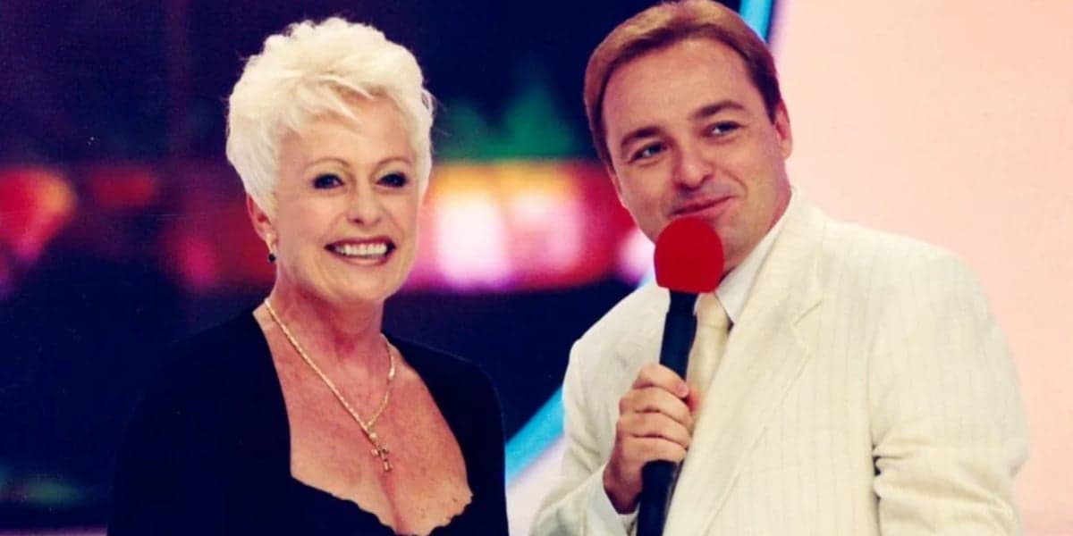 Ana Maria Brga foi ao SBT visitar Gugu no Domingo Legal e fez história na TV (Foto: Reprodução) Ana Maria Brga foi ao SBT visitar Gugu no Domingo Legal e fez história na TV (Foto: Reprodução)
