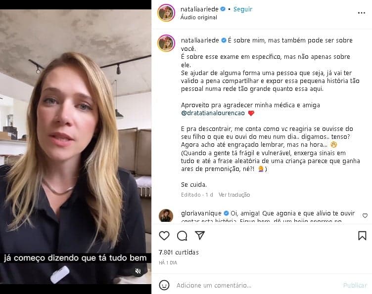 Âncora da Globo relatou descoberta de tumor e fez alerta a seus seguidores (Foto: Reprodução/ Instagram) Âncora da Globo relatou descoberta de tumor e fez alerta a seus seguidores (Foto: Reprodução/ Instagram)