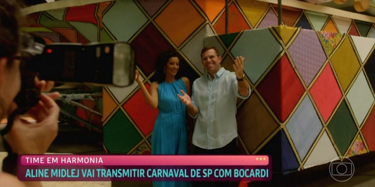 Aline Midlej também falou sobre trabalho com Rodrigo Bocardi no "Mais Você" (Foto: Reprodução/TV Globo) Aline Midlej também falou sobre trabalho com Rodrigo Bocardi no "Mais Você" (Foto: Reprodução/TV Globo)