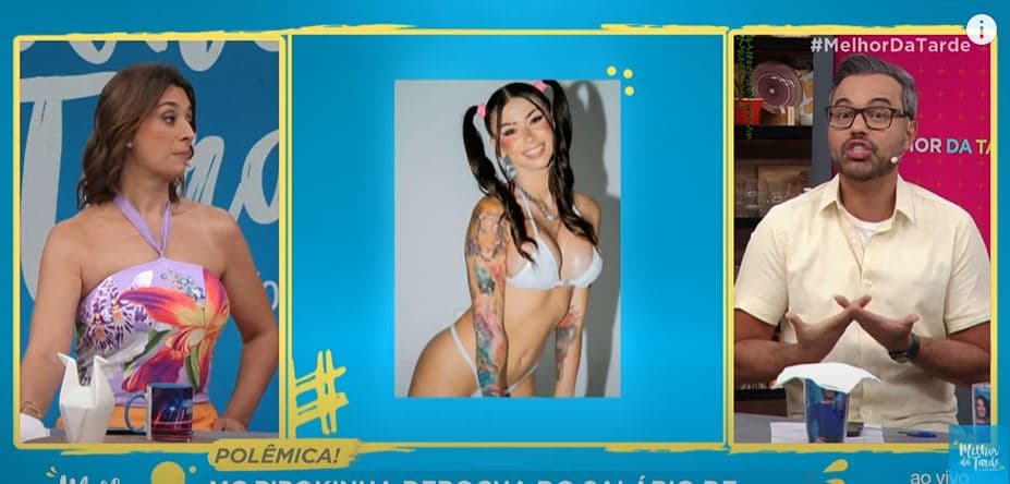 Catia Fonseca no Melhor da Tarde - Foto Reprodução Internet Catia Fonseca no Melhor da Tarde - Foto Reprodução Internet
