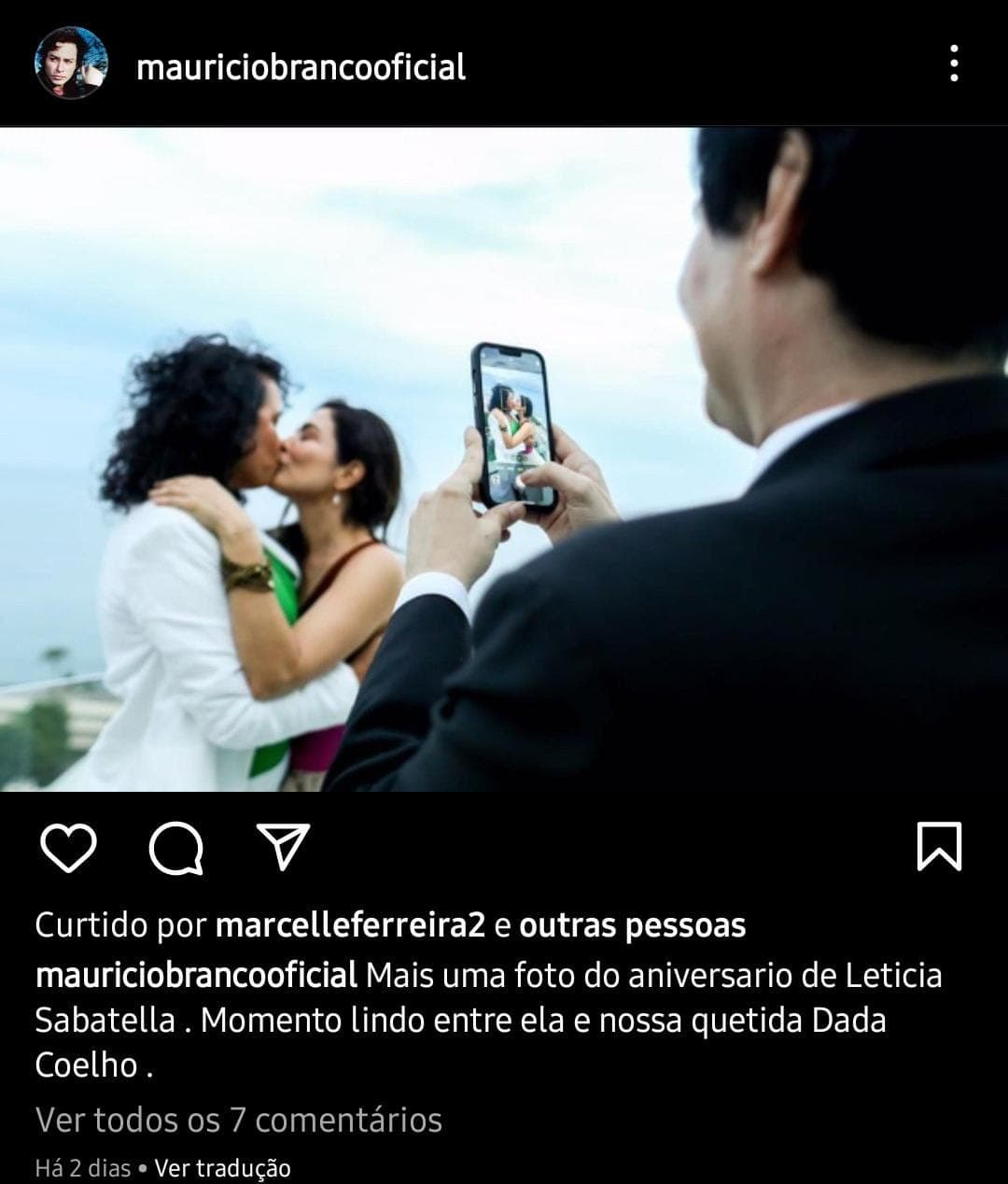 Publicação de Maurício Branco (Foto: Reprodução/ Instagram) Publicação de Maurício Branco (Foto: Reprodução/ Instagram)