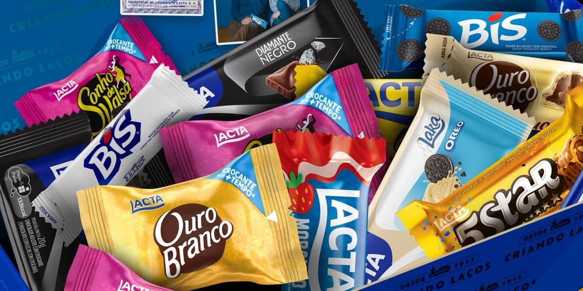 Chocolates da marca Lacta - Foto Reprodução Internet Chocolates da marca Lacta - Foto Reprodução Internet